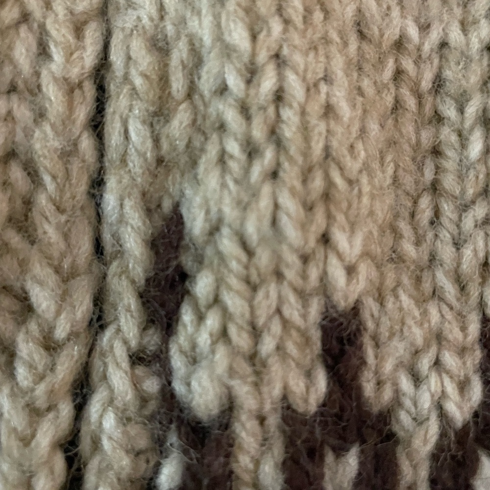 Vintage handmade Fair Isle zipper Cardigan Sweater size woman large, men’s med​ - Picture 9 of 9